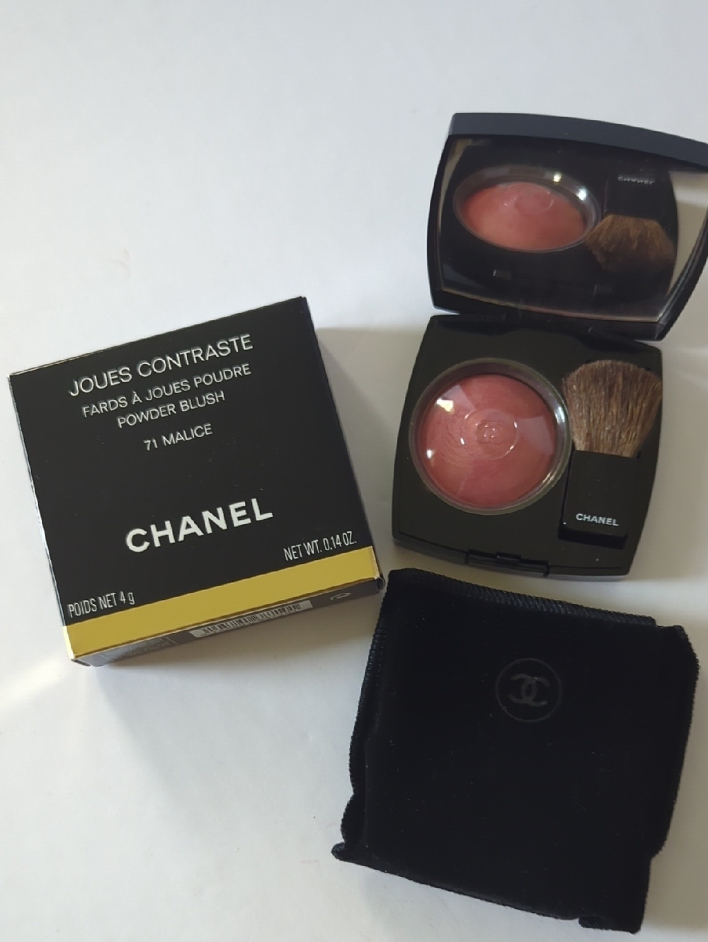 CHANEL Powder Blush Joues Contraste 71 Malice - Rose Pink